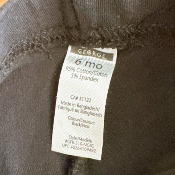 🧸 SALE! (5/$15, 8/$22, 12/$30) Navy blue baby leggings 6m unisex - Picture 3 of 4